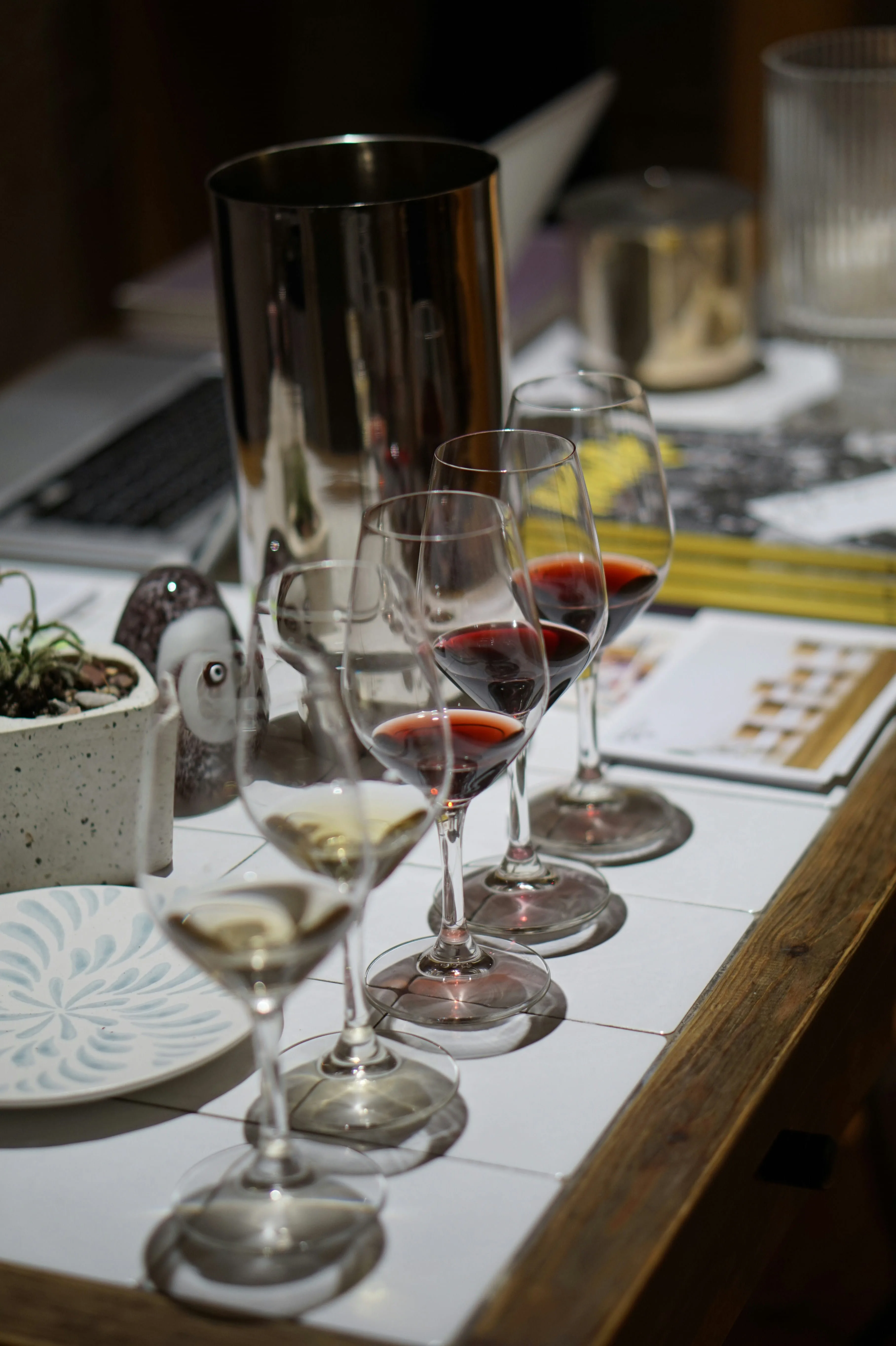 Virtual wine tasting experience